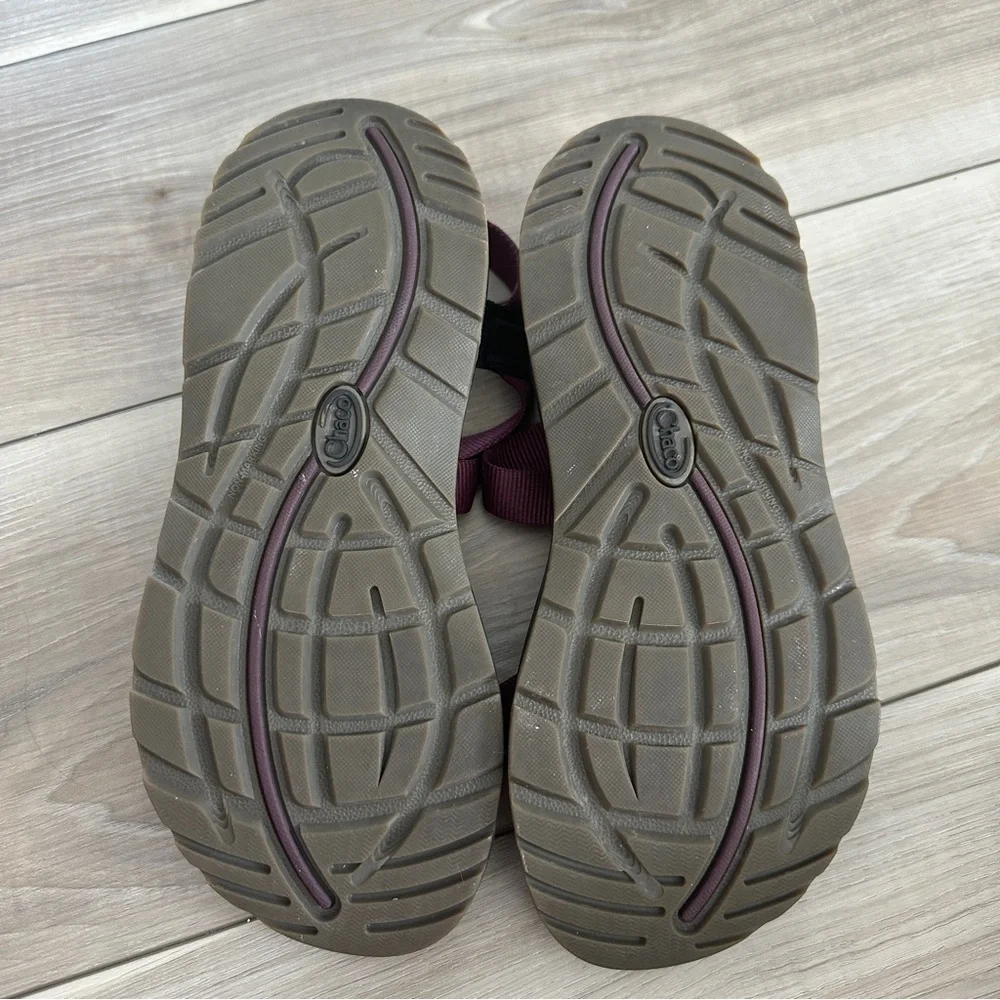 Chaco Z/2 Classic Sandals Maroon Toe Loop Sport Walking Outdoor Women’s Size 8 - Picture 6 of 10